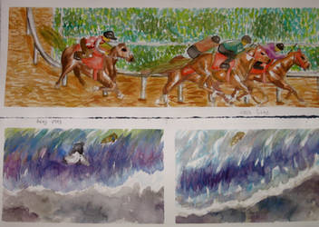 Running Horses and Waves