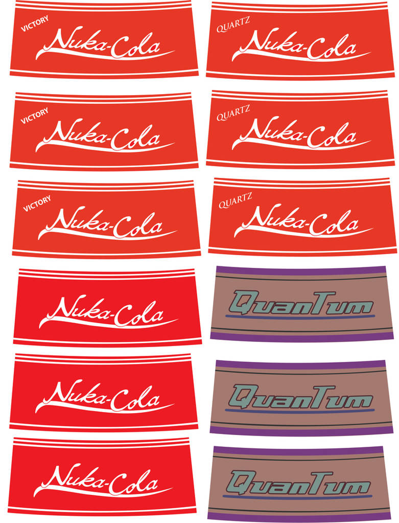 Nuka Cola Quartz Victory and Quantum Labels by FalloutFood on DeviantArt