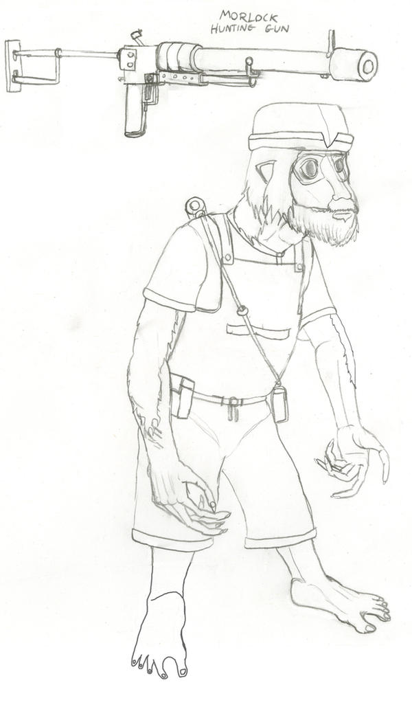 Morlocks Drawing Morlock and Morlock Rifle by Imperator-Zor on DeviantArt