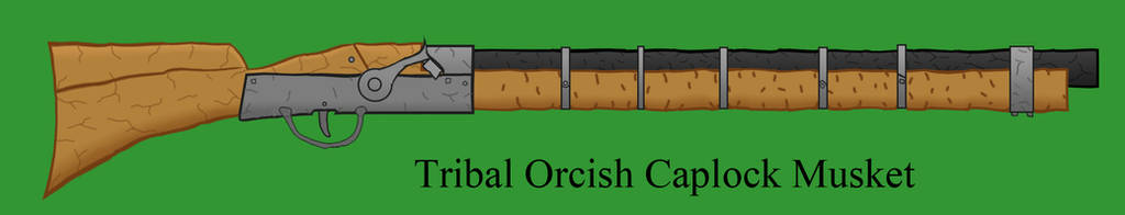 Tribal Orcish Caplock Musket by Imperator-Zor
