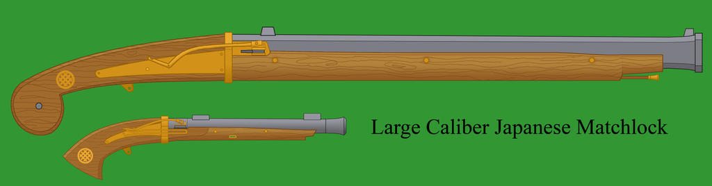 Large Caliber Japanese Matchlock by Imperator-Zor