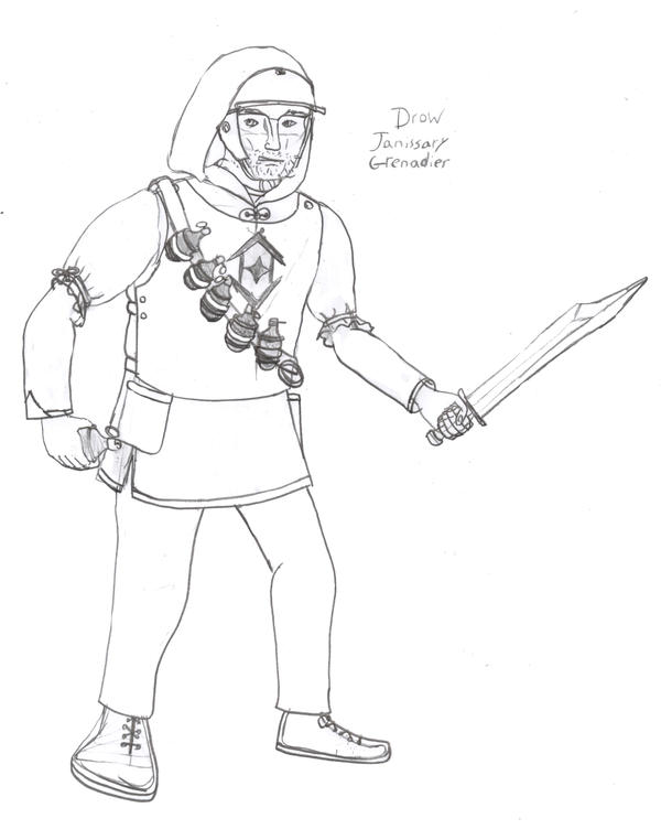 Drow Janissary Grenadier