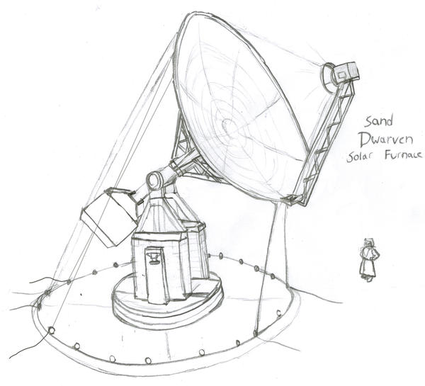 Sand Dwarven solar furnace by Imperator-Zor