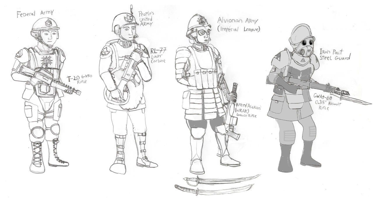 Atompunk Soldiers by Imperator-Zor on DeviantArt