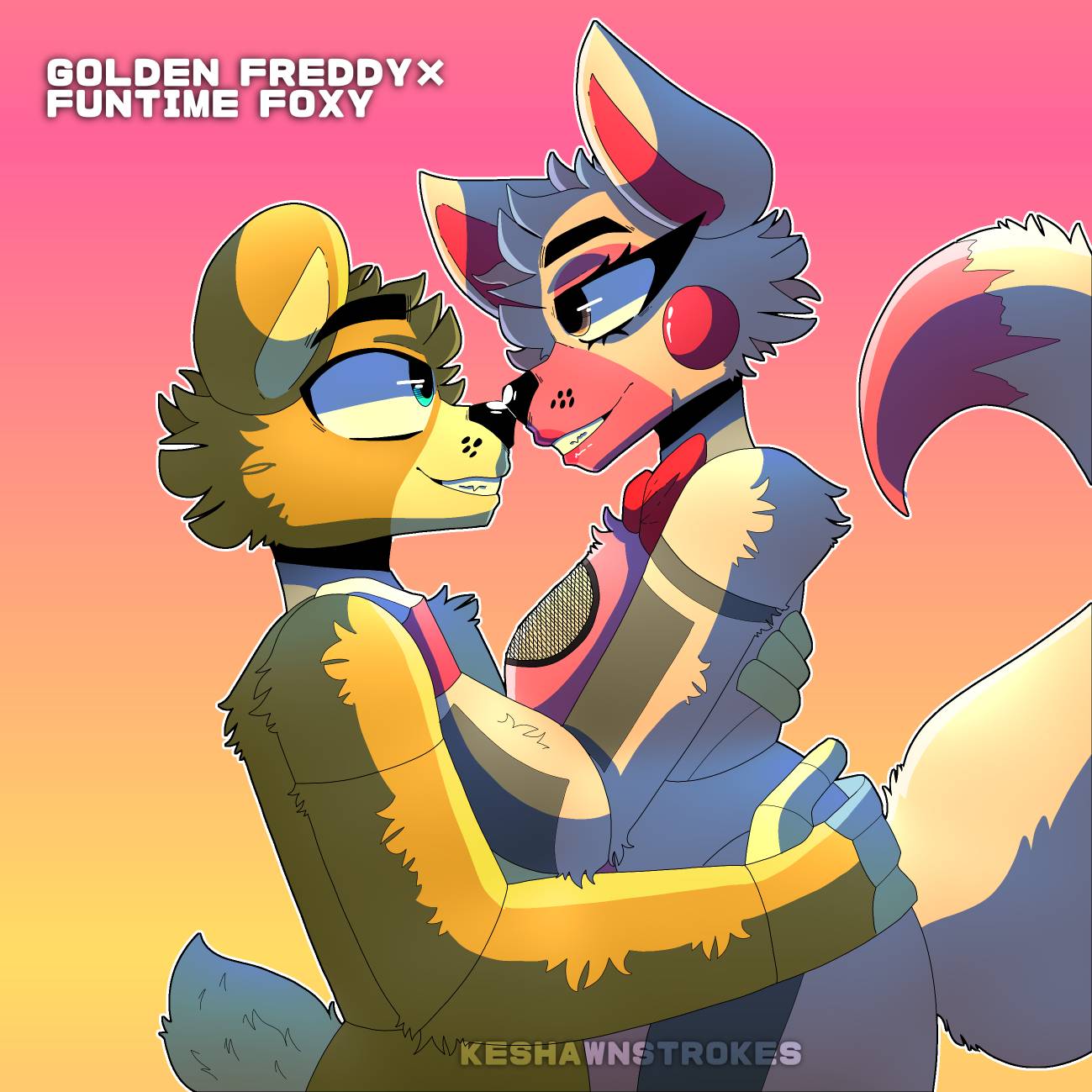 golden freddy x foxy