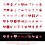 St. Valentine's Icon Pack by TheGalleryOfEve