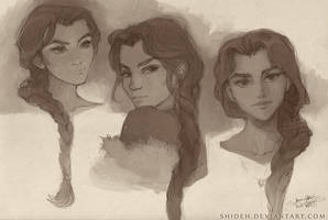 Wheel of Time: Nynaeve sketches
