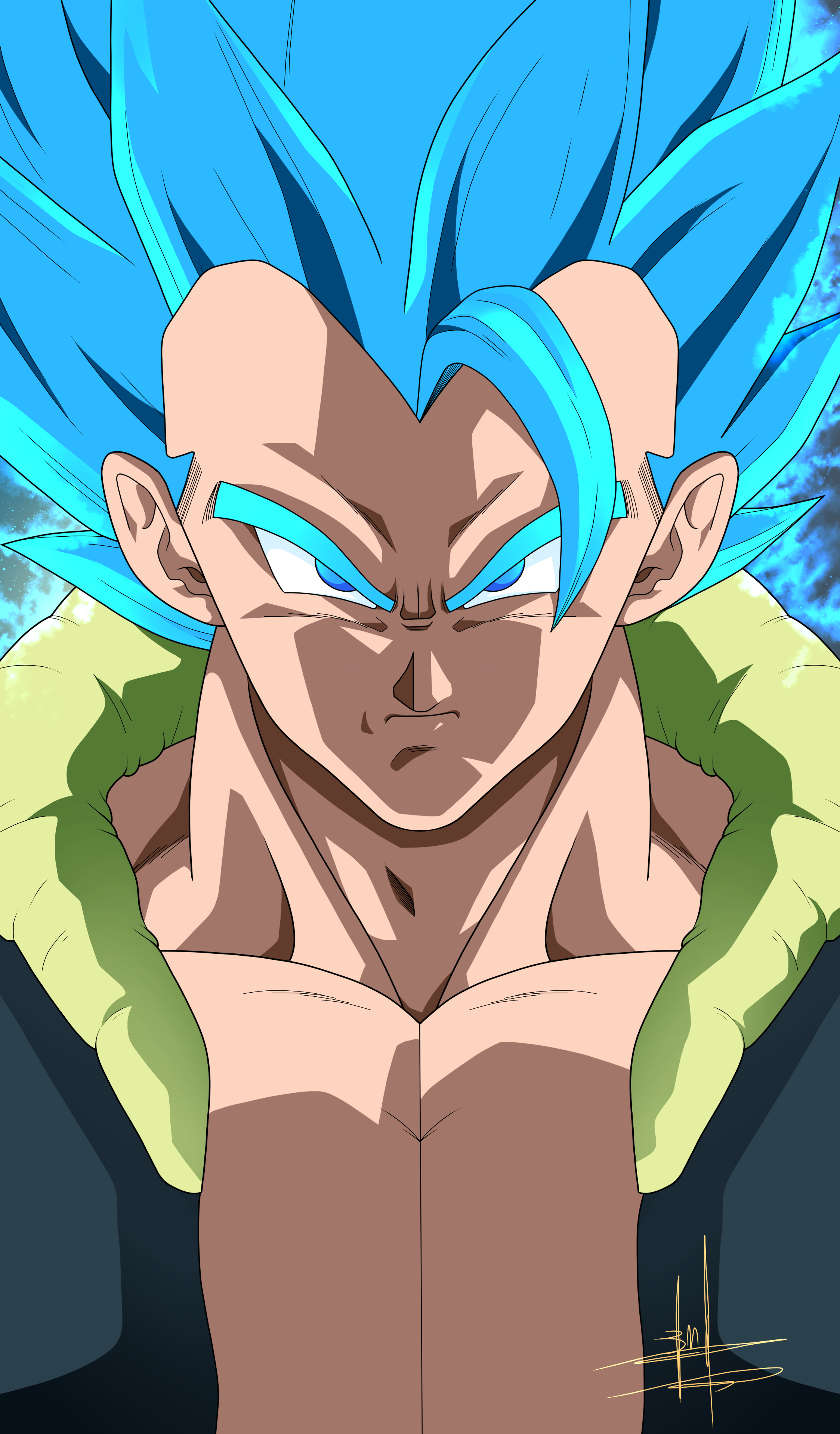 Gogeta Super Saiyan Blue [DBS Broly] by Teejee67 on DeviantArt