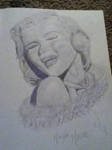 Marylin Monroe Sketch by OnyxCrimsonBlur