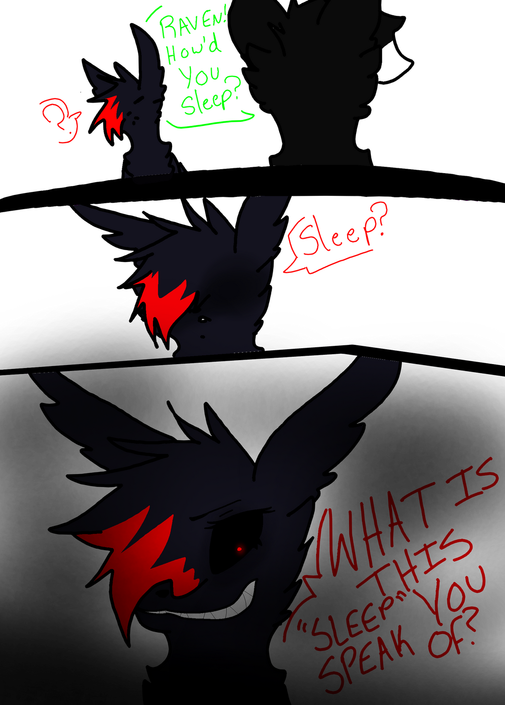 Raven and Raven comic by Ravenflight123 on DeviantArt