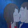 Matt and Elektra kiss in the rain