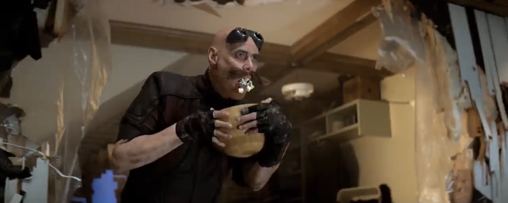Starved Eggman eats a popeyes biscuit without any water by Bloodlost