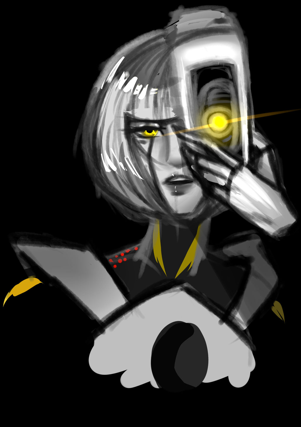 Portal 2 GLaDOS sketch by Tenebris-Caeli on DeviantArt