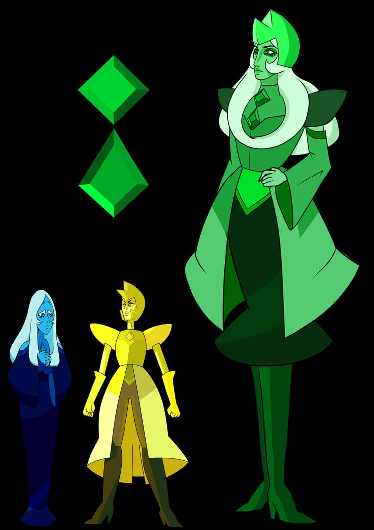 Steven Universe - Green Diamond (Yellow x Blue) by