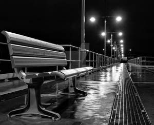 Palm Beach Jetty At Night