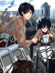 Eren and Mikasa