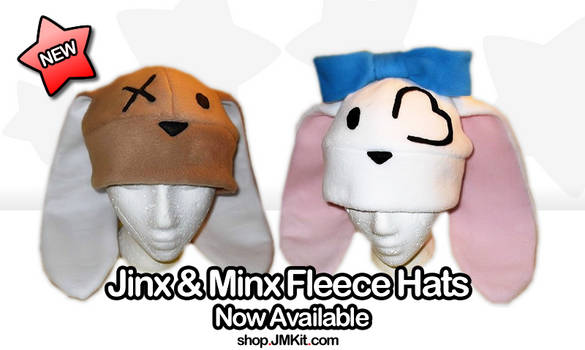 Jinx and Minx Fleece Hats