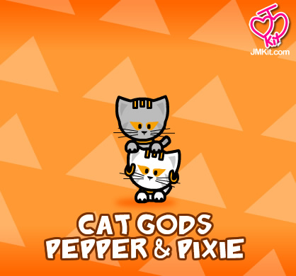 Cat Gods Pepper and Pixie