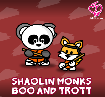 Shaolin Monks Boo and Trott by JinxBunny on DeviantArt Shaolin Monks Boo and Trott by JinxBunny on DeviantArt