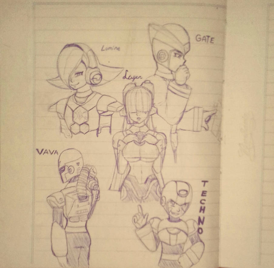 Drawing Reploids mmmm purple reploids by MsBunnyHead on DeviantArt