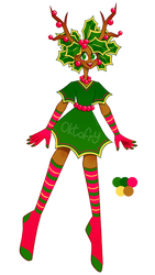 Christmas Humanoid Adopt Auction OPEN by Oktofry