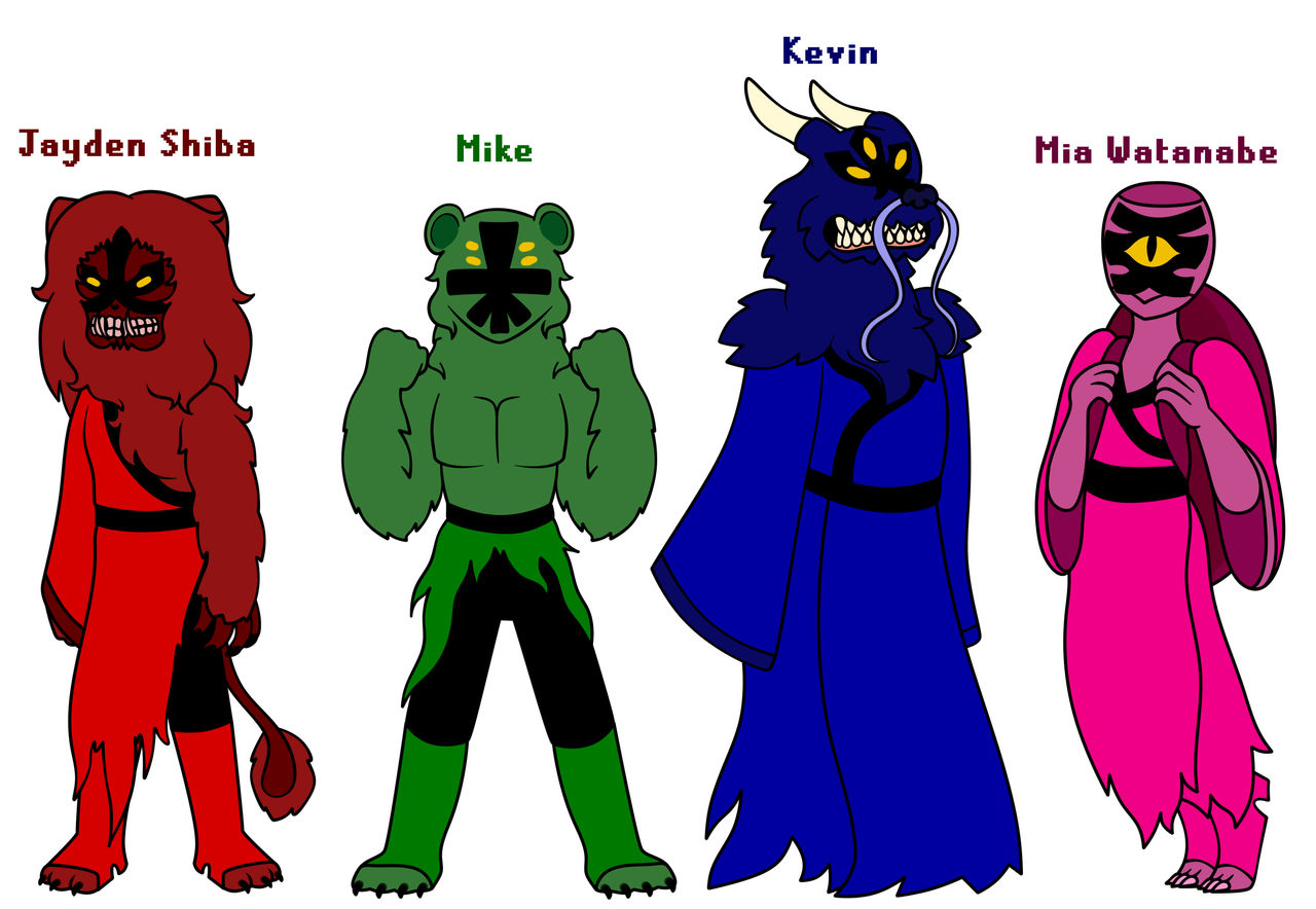 Nighlok Rangers AU Reference by MajoraCats on DeviantArt