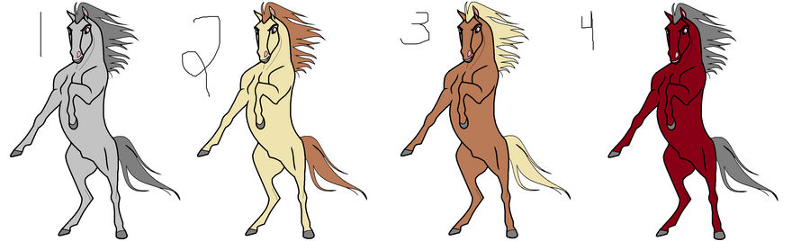 rearing stallion adoptables set one CLOSED!!!