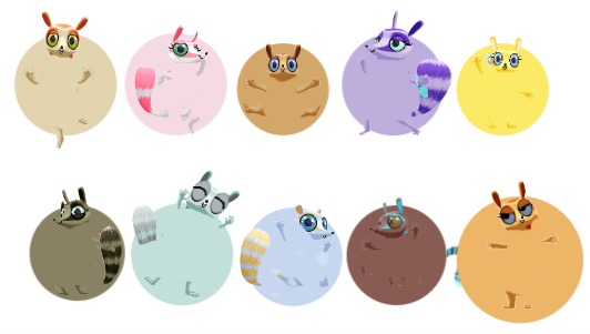 Numtums Characters, but there Balloons by v01d3d745 on DeviantArt