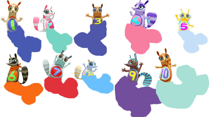Numtums Characters but their Mermaids by v01d3d745 on DeviantArt