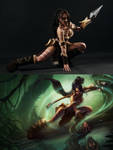 Nidalee Cosplay 6 by IssabelCosplay