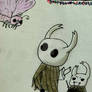 El caballerito (Hollow Knight) and mini Zote
