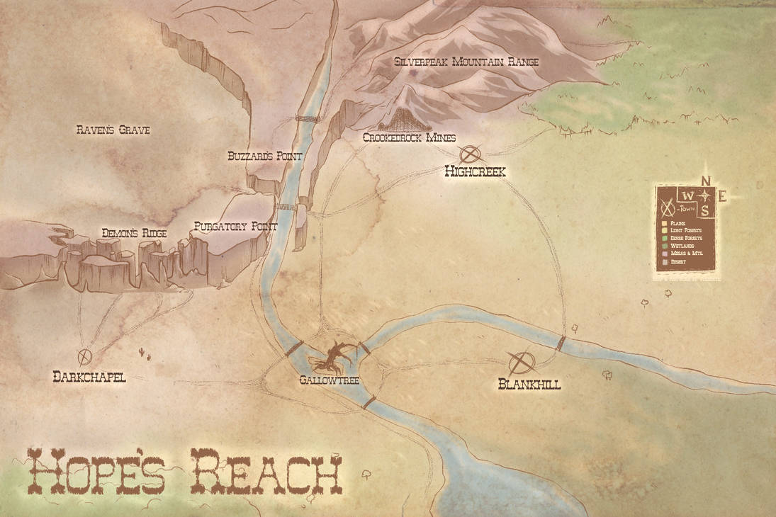 Map of Hope's Reach by Spectralmare on DeviantArt