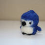 needle felted blue jay