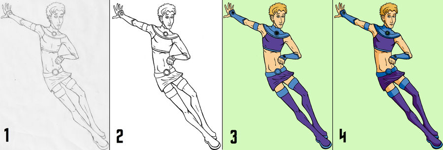 Step-by-Step Drawing Process by keljoy on DeviantArt