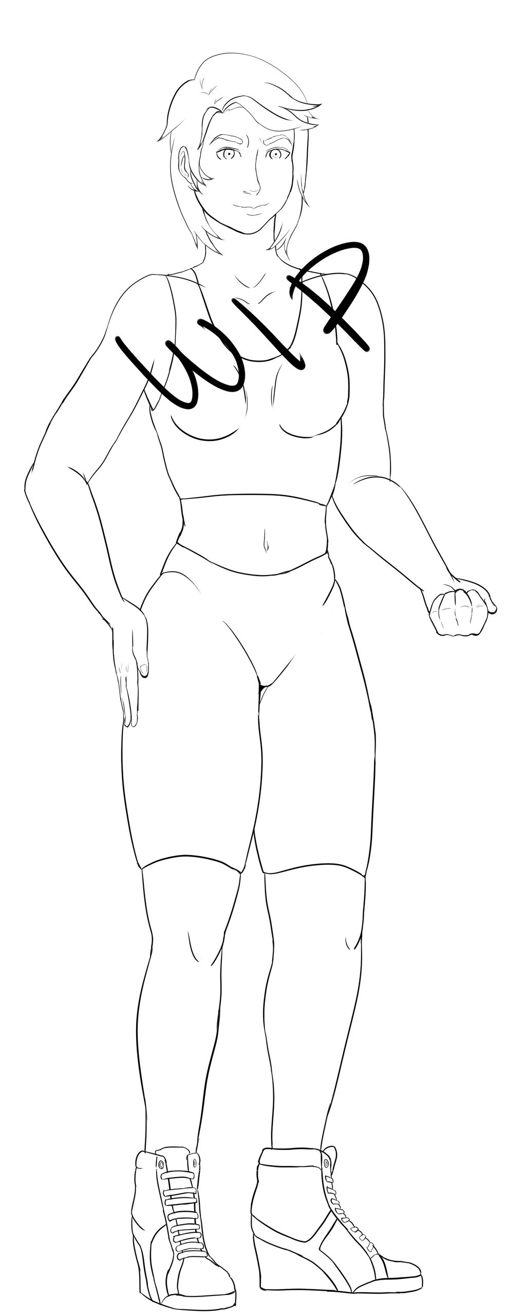 Workout girl (WIP)