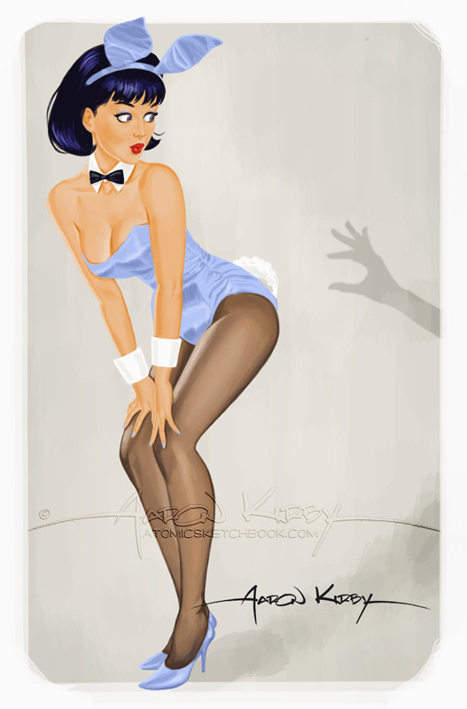 Bunny pin up by Aaron Kirby