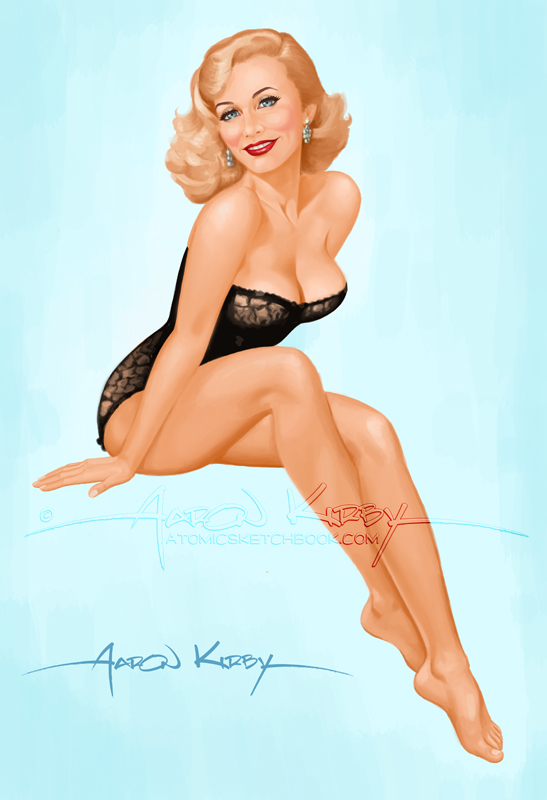 Diane pin up by Aaron Kirby