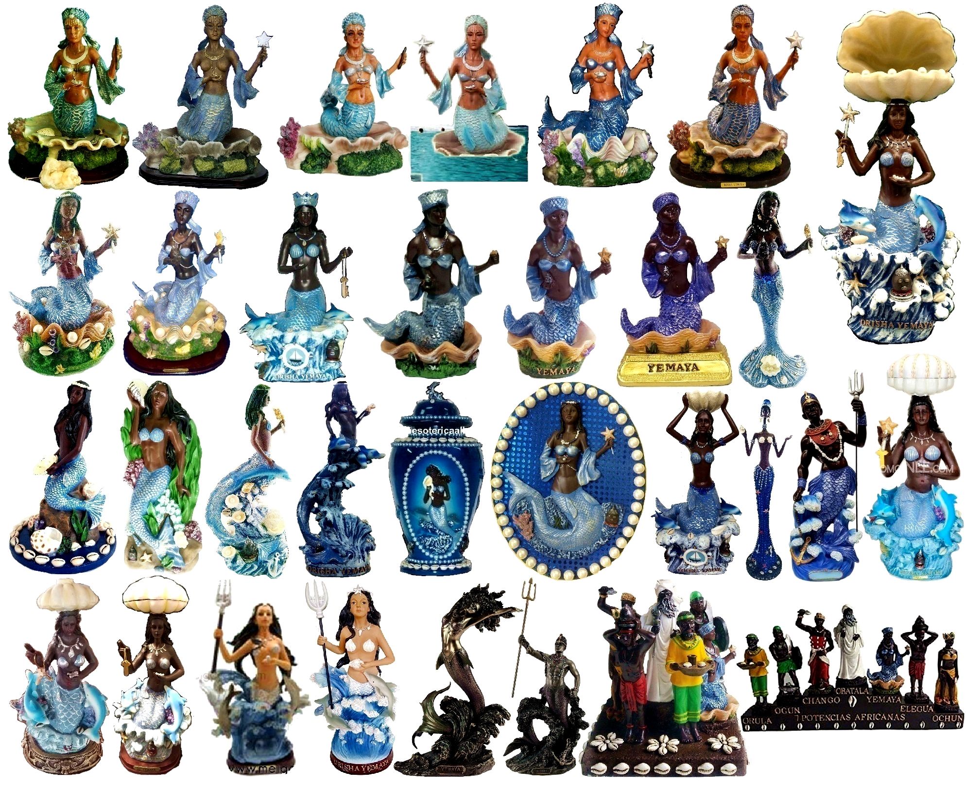 Yemaya And Orishas Figurines