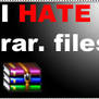 I HATE rar files Stamp
