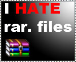 I HATE rar files Stamp