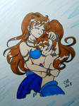 Commission: Mother and Daughter by KeeperOfCoffins