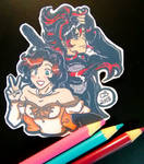 Varen and Genisis (Sticker) by KeeperOfCoffins