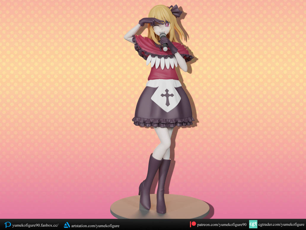 Ruby Hoshino idol figure 3d by yumekofigure90 on DeviantArt