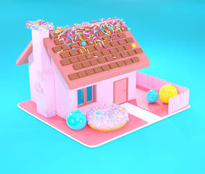 - Blender  -  candy house by UANME