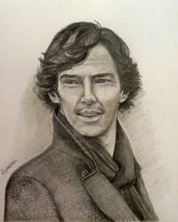 Benedict Cumberbatch as Sherlock Holmes by Schnellart