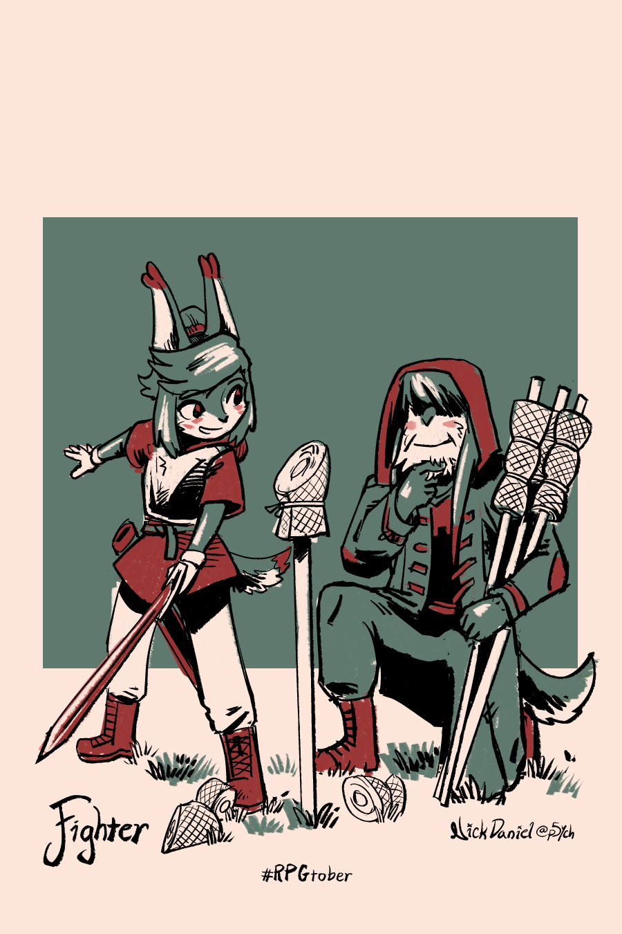 Fighter Rpgbot RPGtober #1: Fighter by P5ych on DeviantArt