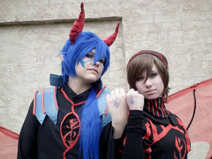 Meiko and Kaito - Scarlet Demon of the Pavement