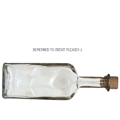 Clear Rum bottle PNG