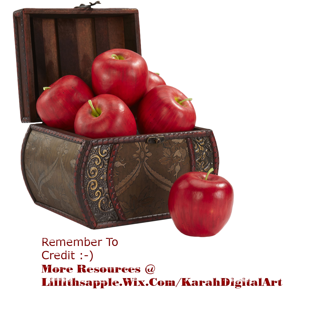 Apple Basket PNG STOCK by KarahRobinson-Art
