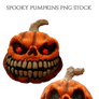 Spooky Pumpkins PNG STOCK